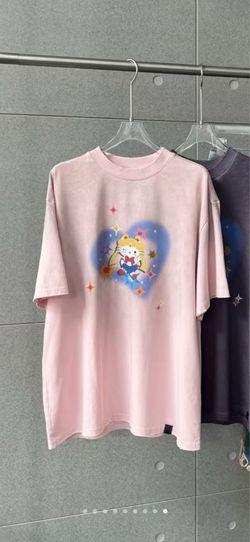 Hello kitty    Oversized Distressed Graphic Tee