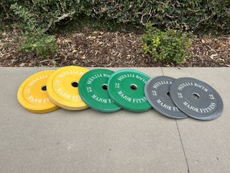 Major Fitness Low Bounce Weight Plates (6 Piece Set)