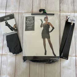 Costume Flapper set women size M (6-8)