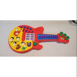 Vintage Collectible The wiggles Red Guitar Toy