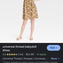Universal Thread Babydoll Dress ( Size:XL)