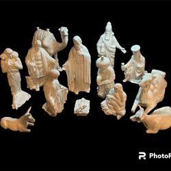 Ceramic Nativity Set - 14 Pieces