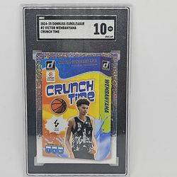 2024-25 Panini Donruss Euroleague - Crunch Time Victor Wembanyama #2 Press Proof