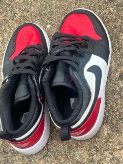 Air Jordan 1 Kids Sneakers Black Red White