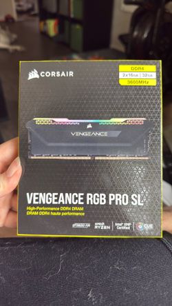 Corsair vengeance RGB PRO SL 32gb 3600MHz