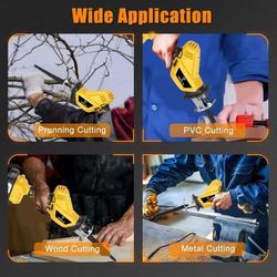 -Power Cordless Reciprocating Saw-Lithium-Ion Battery