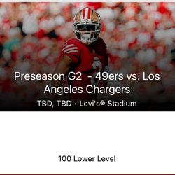 Chargers vs 49ers