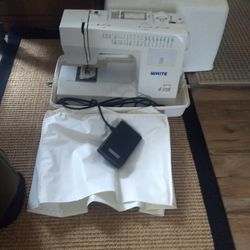 White Model 2037 Sewing Machine Perfect Condition With
