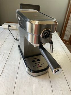 Brewley espresso coffee machine semiautomatic stainless steel