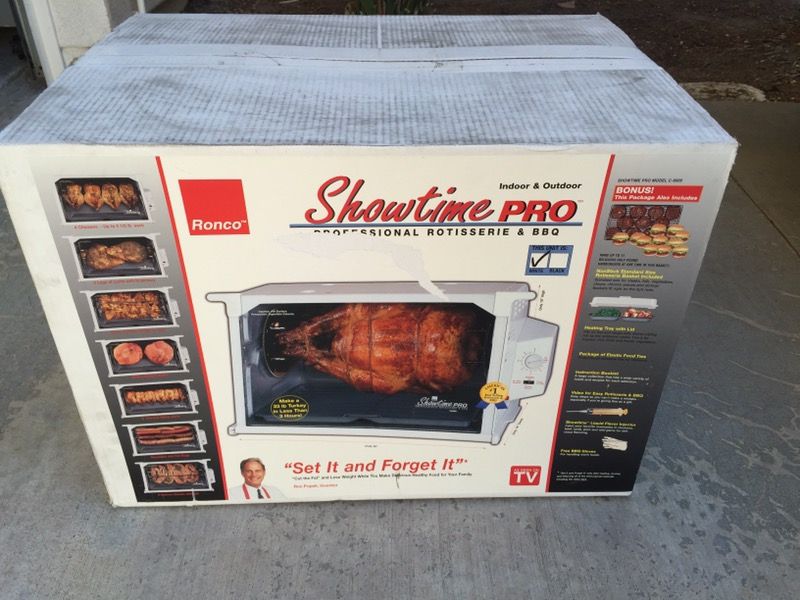 New Ronco 6000 Showtime Pro Rotisserie Cooker Oven
