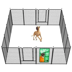 Large 16 Panels Dog Play Plan Fence