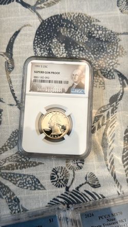 1991-S Washington Quarter NGC Superb Gem Proof
