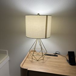 Modern Gold Geometric Table Lamp