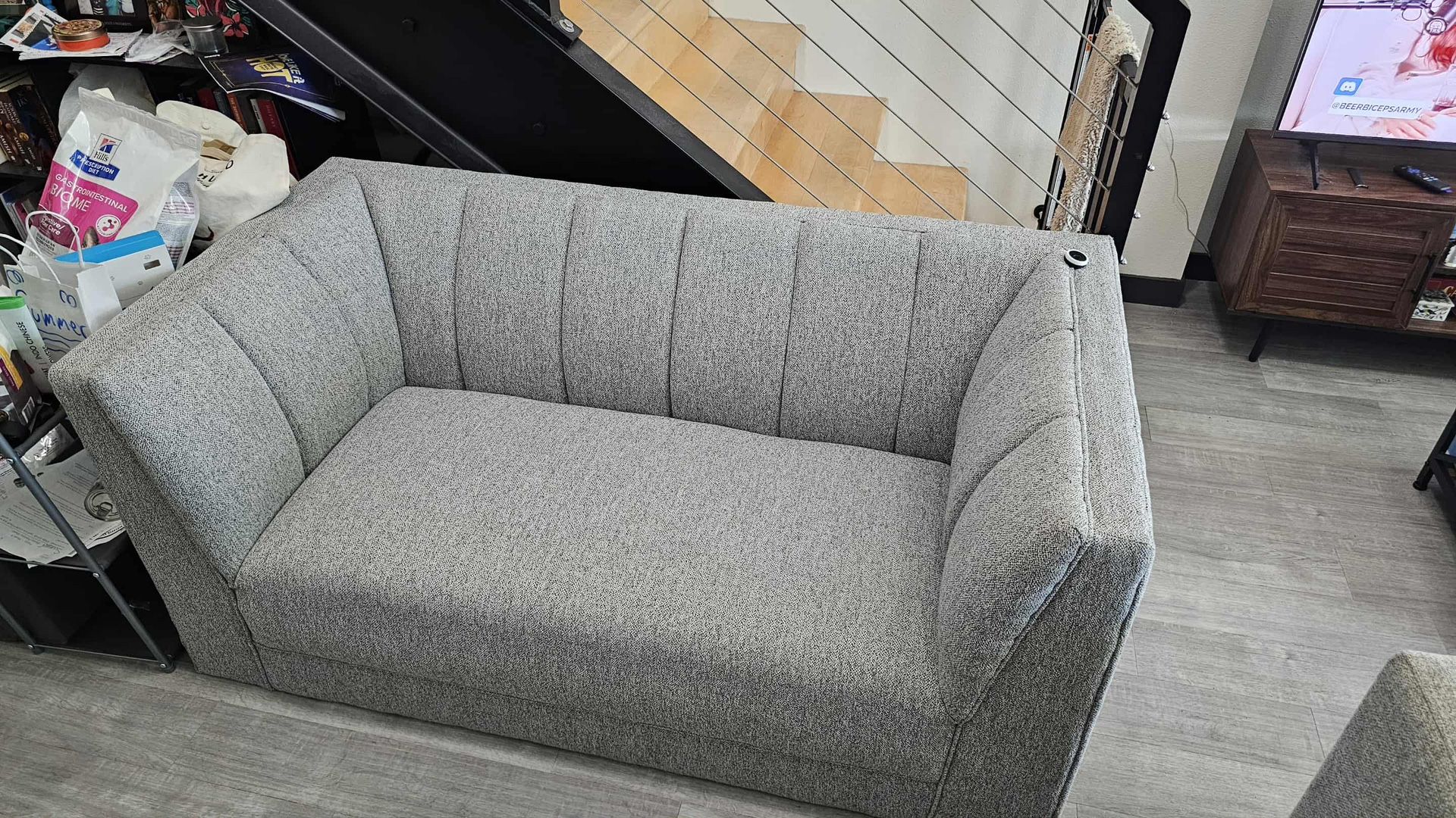 Grey Sofa (Love Seat) , Brand : George Oliver