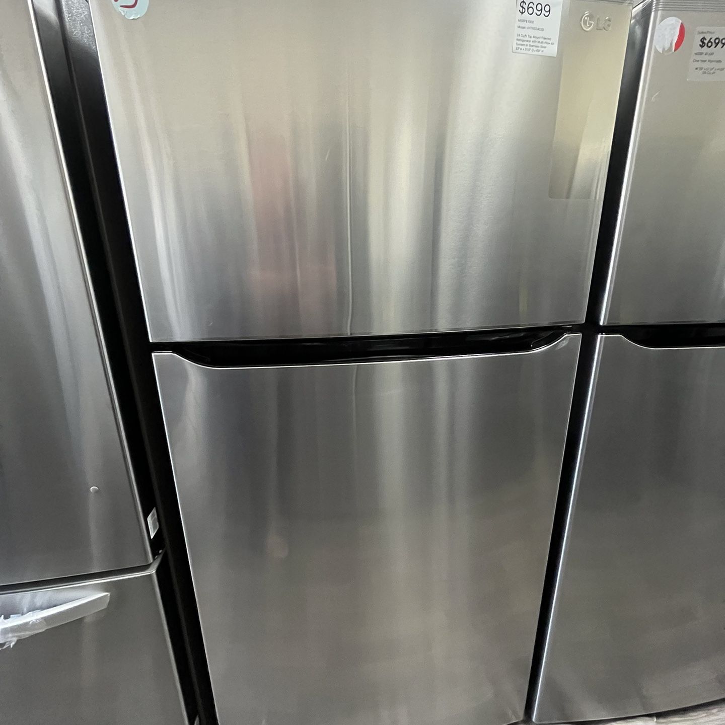 LG 24 Cu Ft Top Mount Freezer Refrigerator ONLY $699!!!