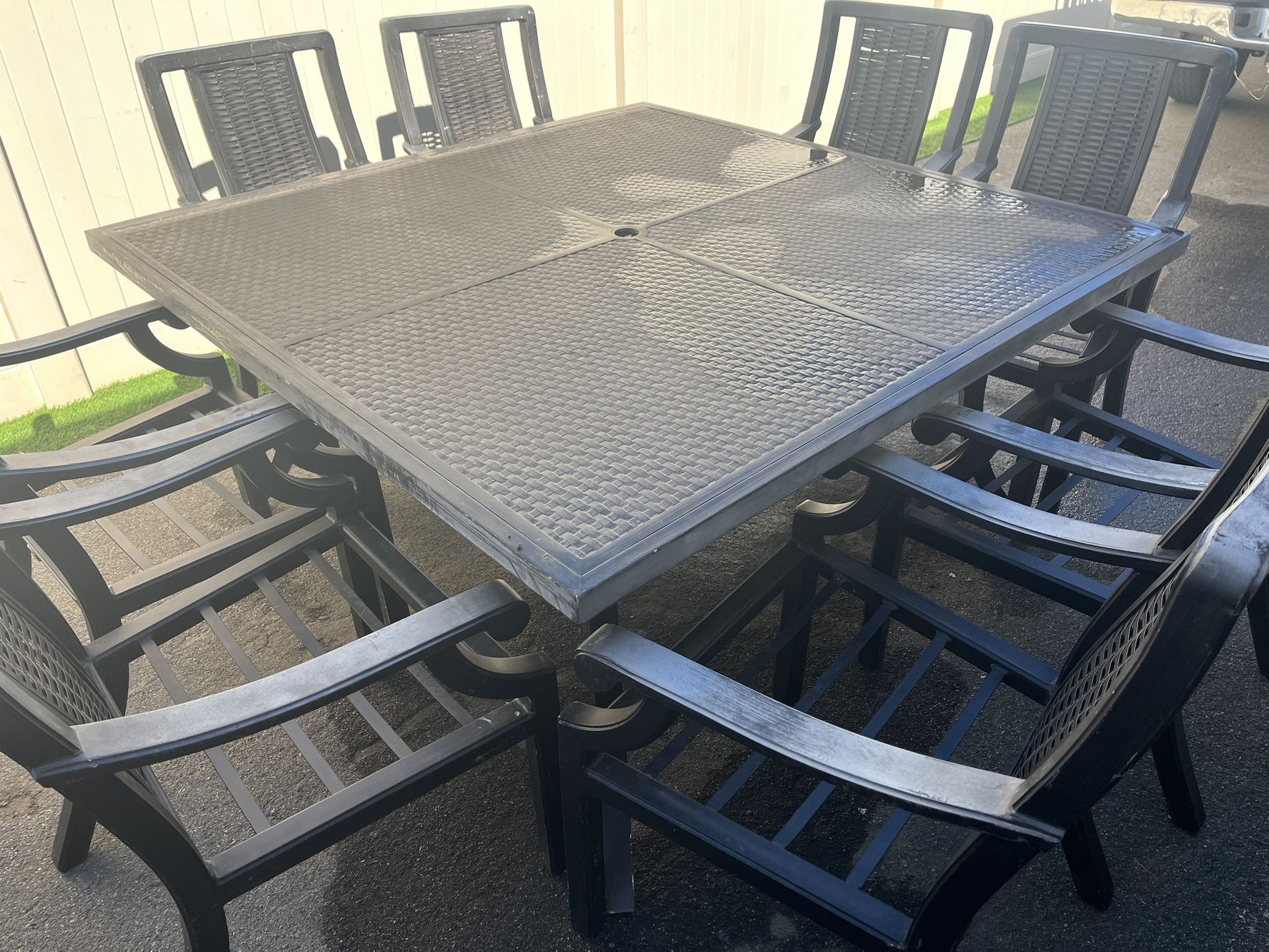 Patio Furniture With 8 Chairs