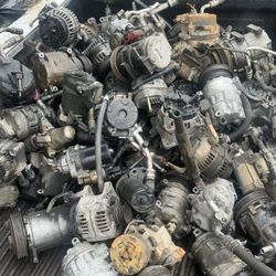 Parts are bought for car alternators star compressor