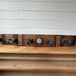 Wine Barrel Stave Coatrack
