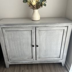 White And Gray Tv Stand 