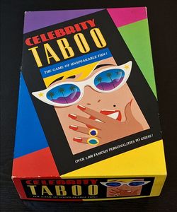 CELEBRITY TABOO VINTAGE PARTY GAME - MILTON BRADLEY 1991