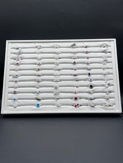 Anillos De Dama Talla 6 & 7 Plata Ley .925