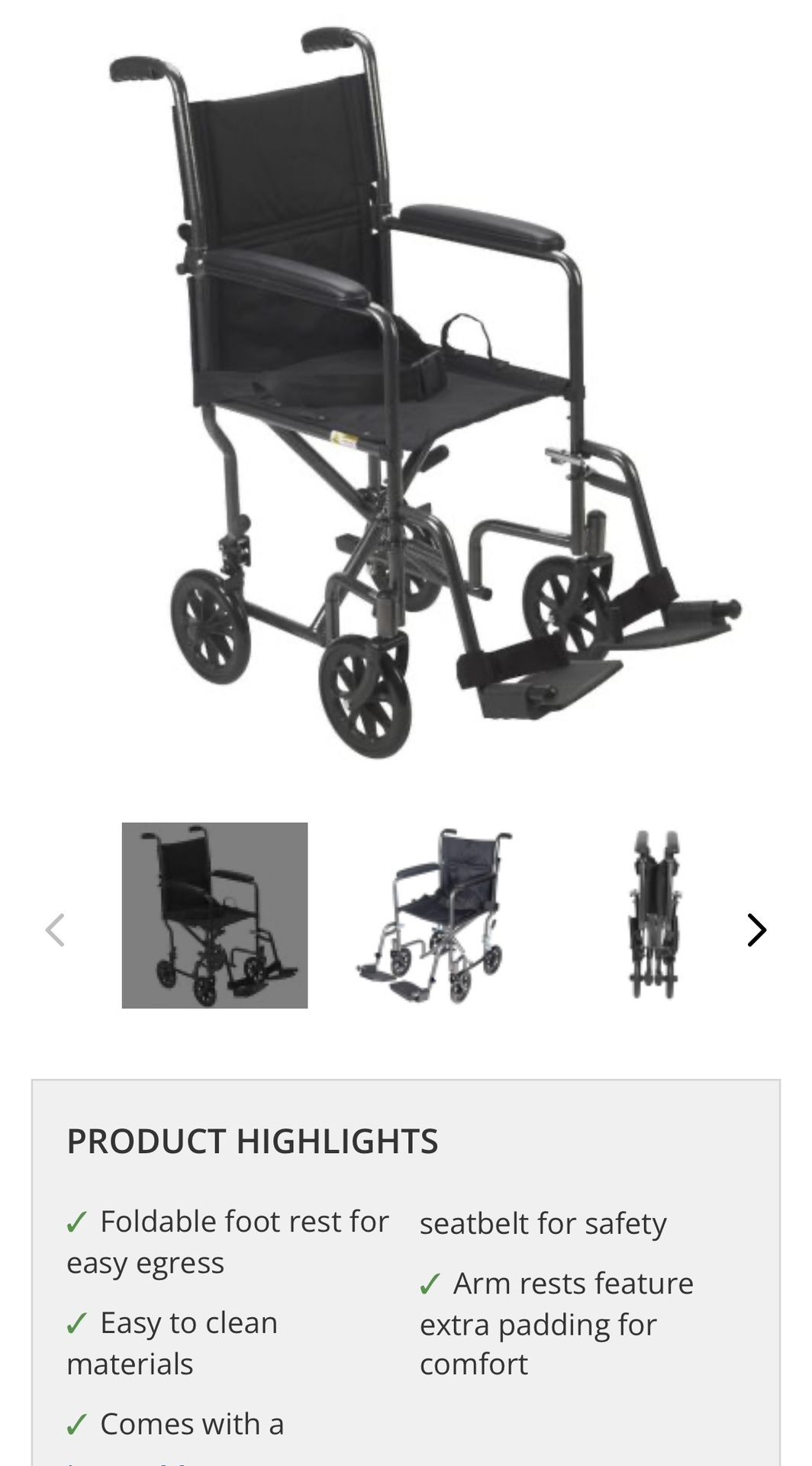 Drive Transport Wheelchair