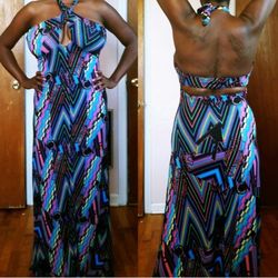 LOOK AT ME NOW DESIGNER FASHIONS CLOTHING JUNIOR BRAND NEW WOMEN MAXI DRESS