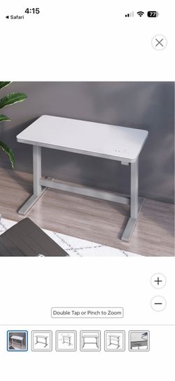 Tresanti glass top standing desk (from costco)