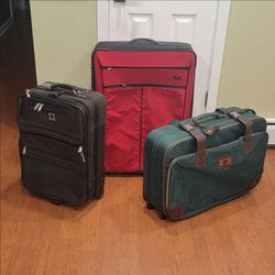 Suitcases and Carry-On Bag, Luggage, Travel Bags