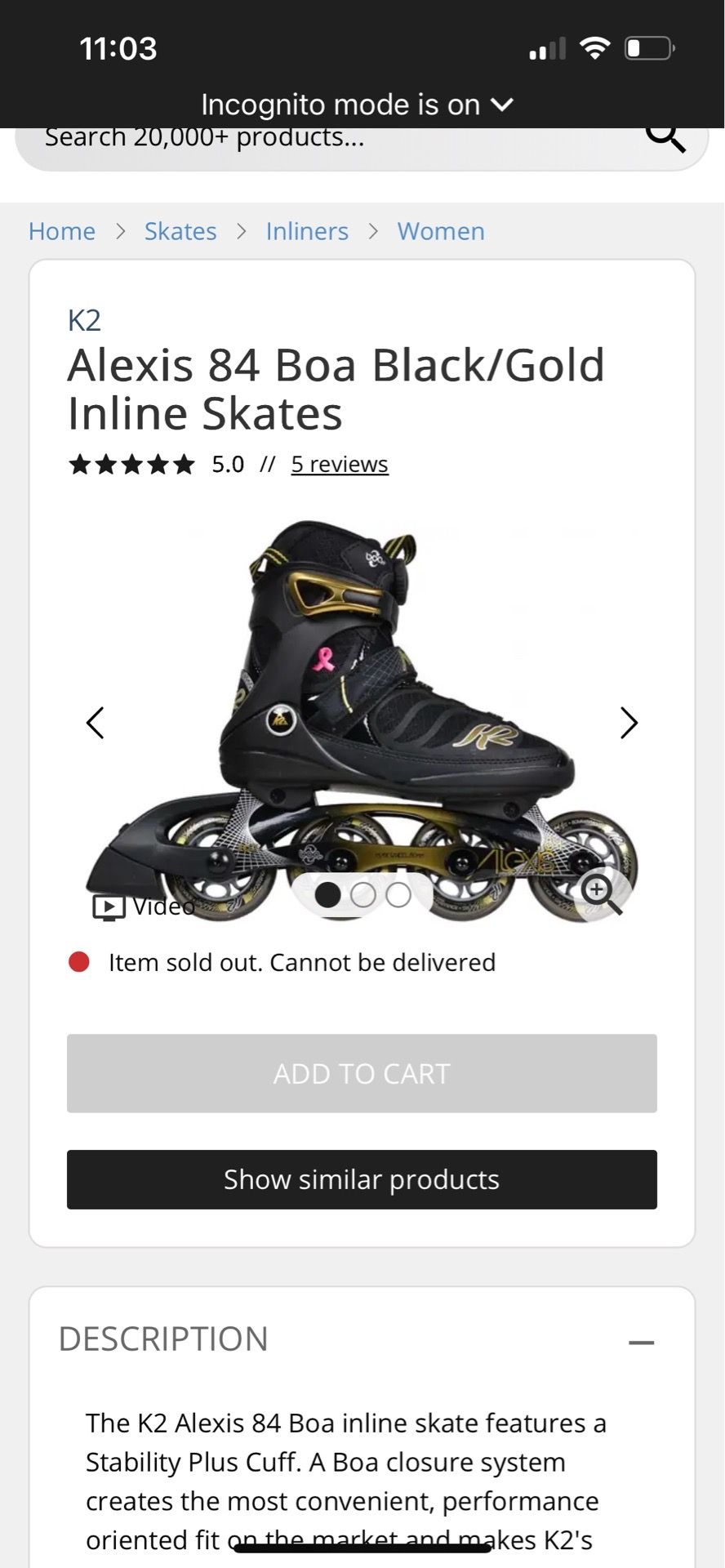 Women’s size 10 K2 Inline Skates