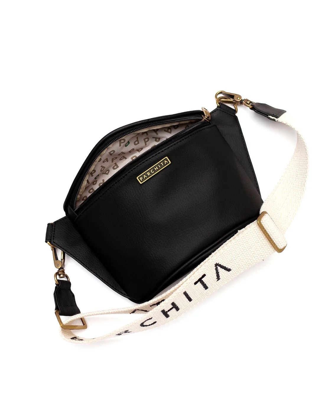 Parchita Black Belt Bag/ Fanny Pack (New + Exclusive)