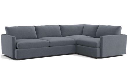 Crate & Barrel - Lounge Deep 3-Piece L-Shaped Sectional Sofa