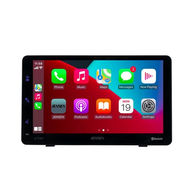 Jensen 7-inch touchscreen monitor JC7DM, Apple CarPlay and Android compatible