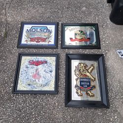Beer Bar Mancave Mirrors