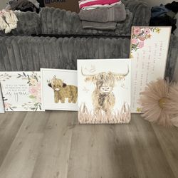 Cow Themed Pictures From Hobby Lobby 