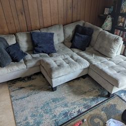 Couch with Ottoman
