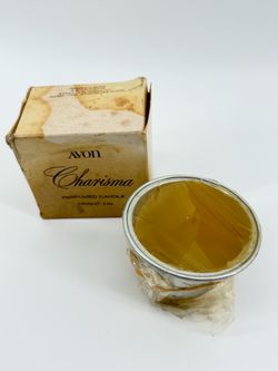 NEW Vintage 1970s Avon Charisma Perfumed Candle Refill 2"