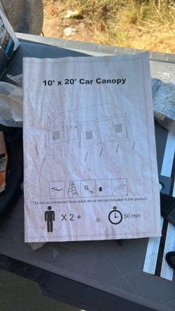 10 Foot By 20 Foot Outdoor Garage Covered Enclosed Storage Complex