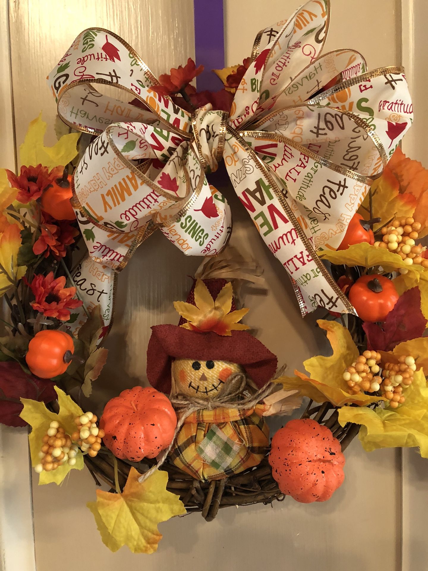 Autumn Scarecrow Wreath