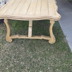 Big Dining Maple Wood Table With  4 Chairs 