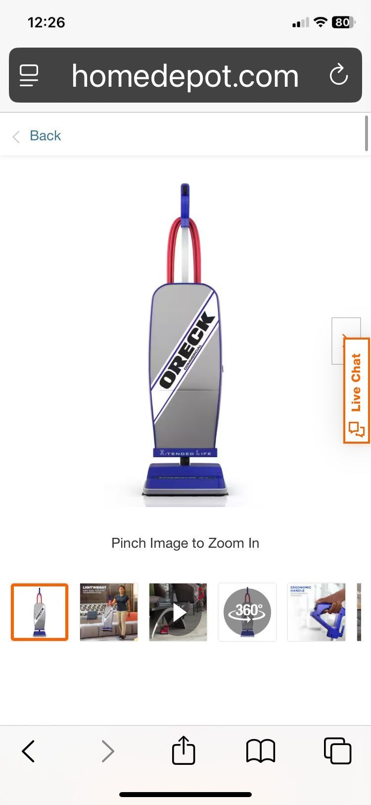 Oreck Professional, Vacuum, Vacuum Cleaner for Carpet and Hard Floors, Professional Grade!