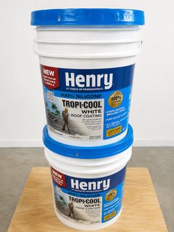 Henry Tropi-Cool 100% Silicone White Roof Coating  Fresh Bucket New