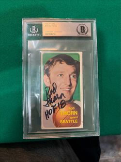 1970-71 Topps Rod Thorn authentic autograph