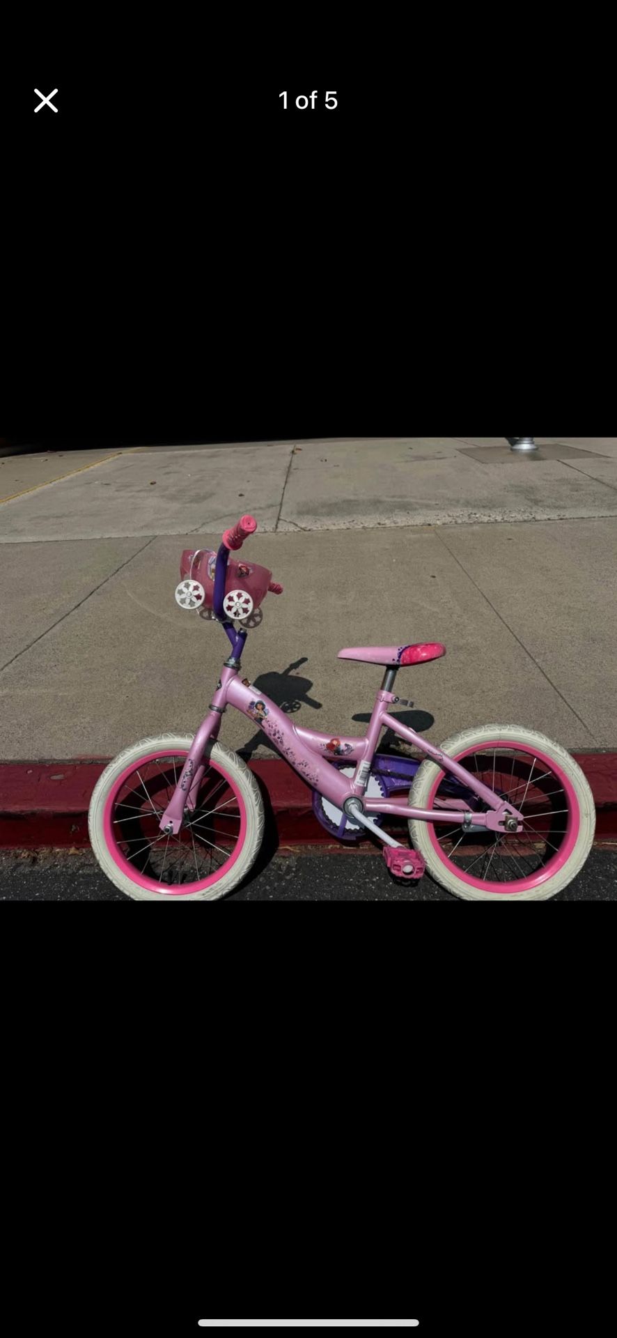Princess Girl Bike Under 8yo Kid