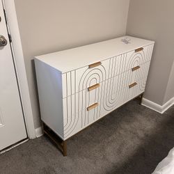 Drawers -gold n white 