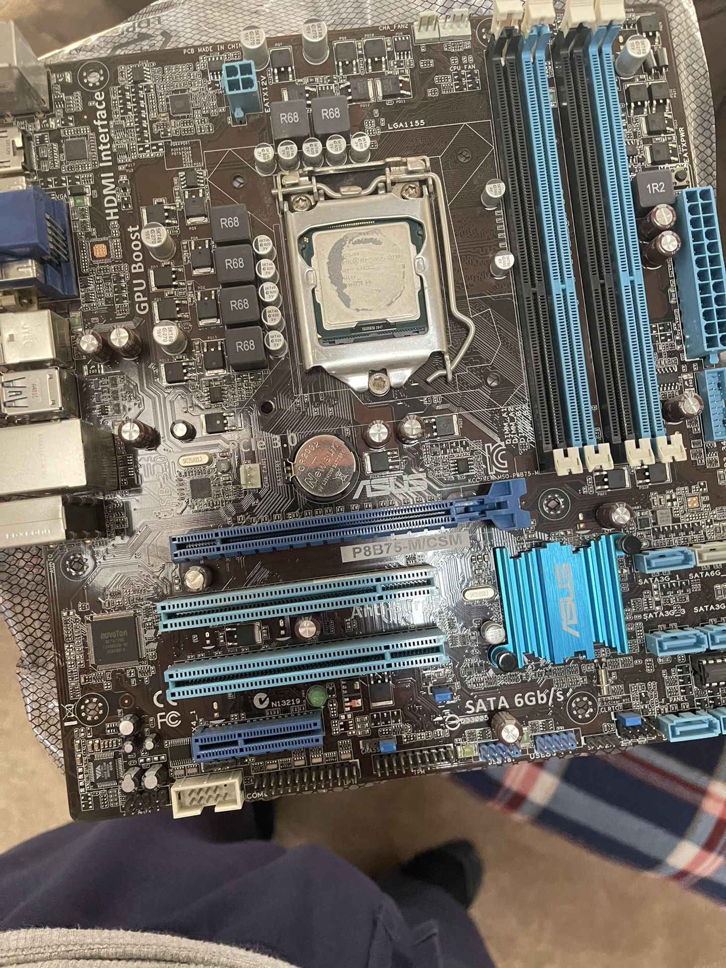 Asus DDR 3 Motherboard, Intel CPU 3.2ghz, 16 Gb DDR 3 Ram