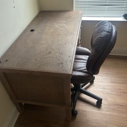 Desk and chair