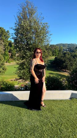 Black velvet ball gown size Med