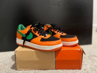 Nike Air Force 1 Low Orange Black Green Sneakers