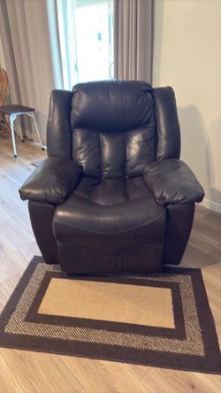 Faux Leather Rocking Recliner